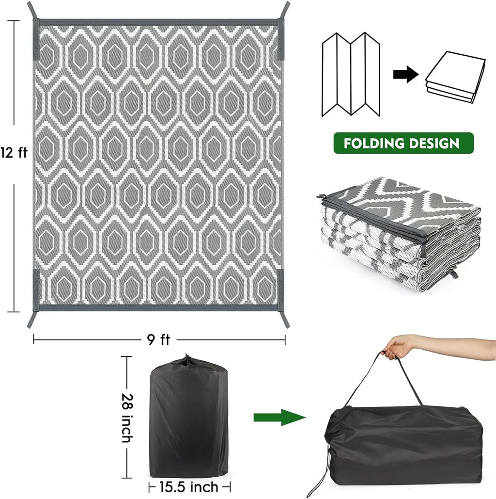 Plastic Woven Outdoor Patio Rug