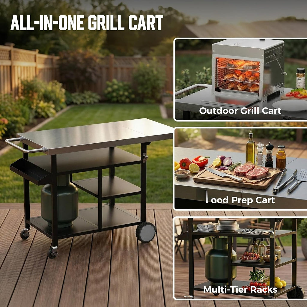 Stainless Steel Outdoor Cooking Table