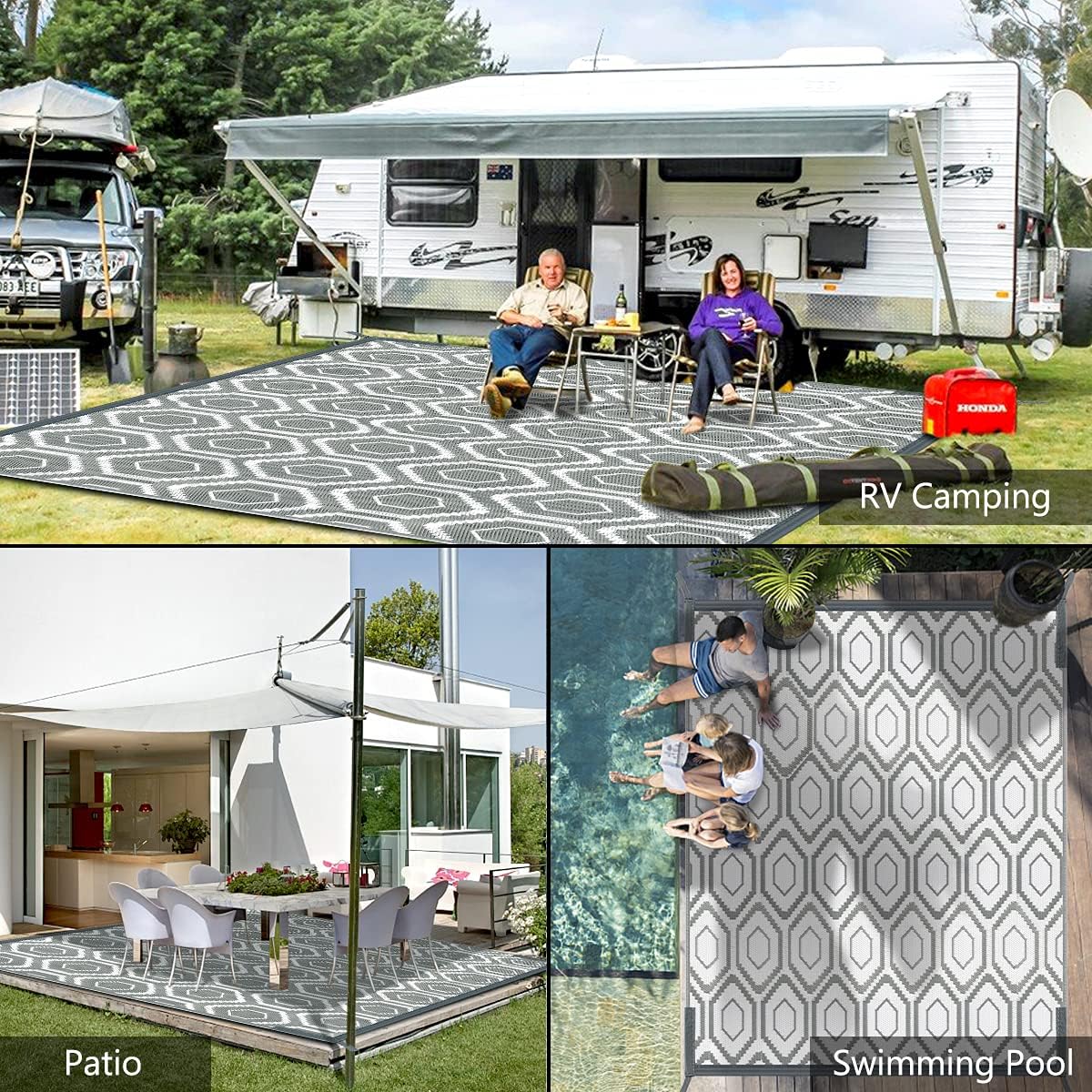Plastic Woven Outdoor Patio Rug