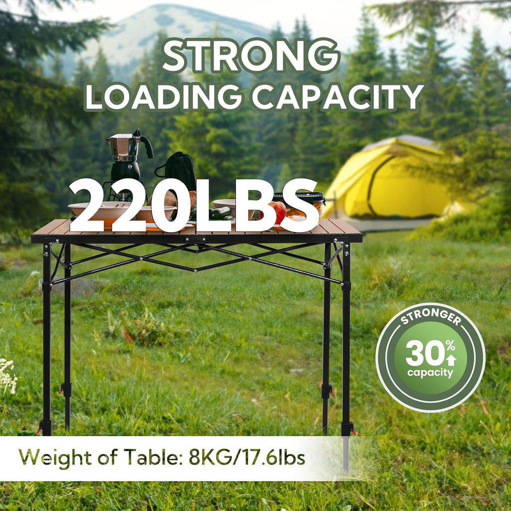Height Portable Outdoor Camping Table