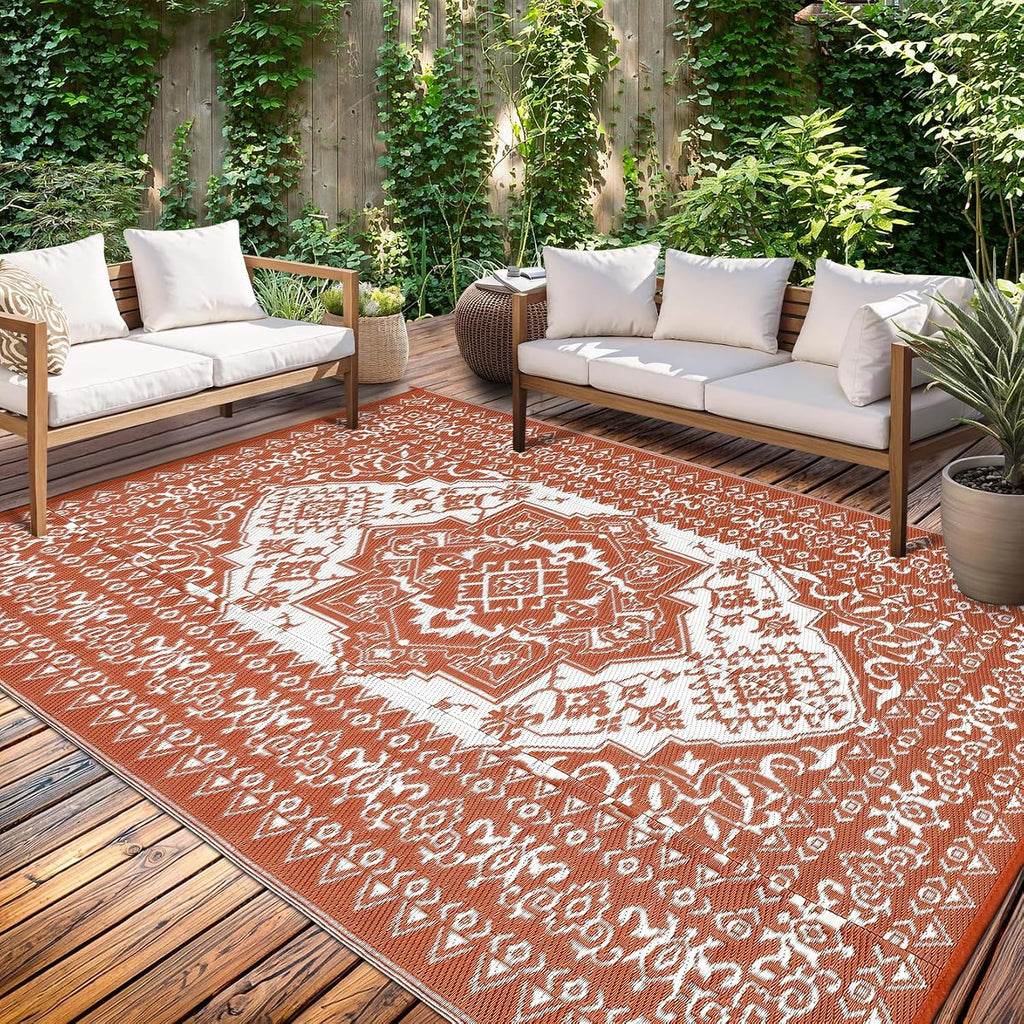 Reversible PP Straw Outdoor Patio Rug