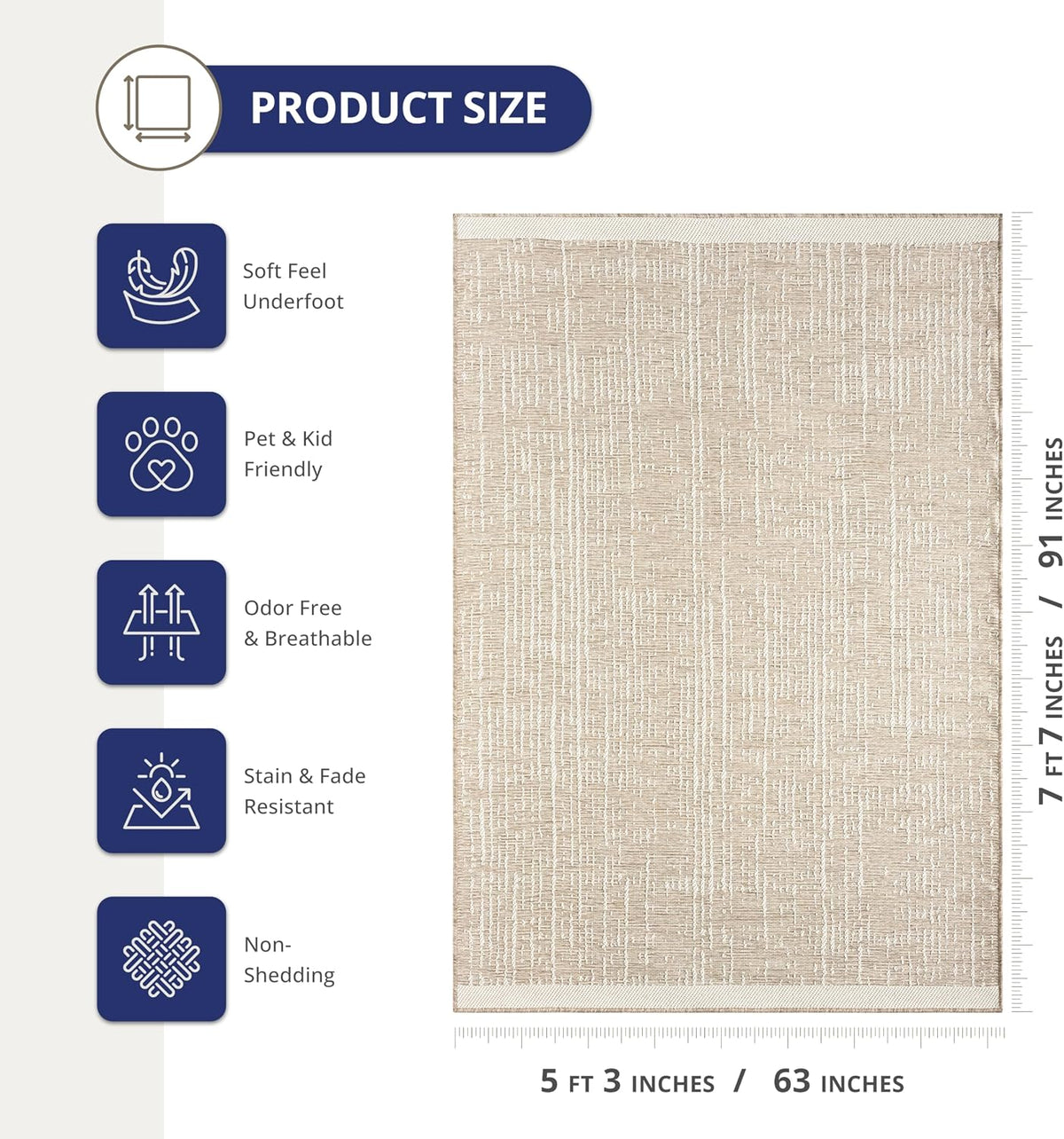 Brown Textured Weave Indoor Outdoor Rug