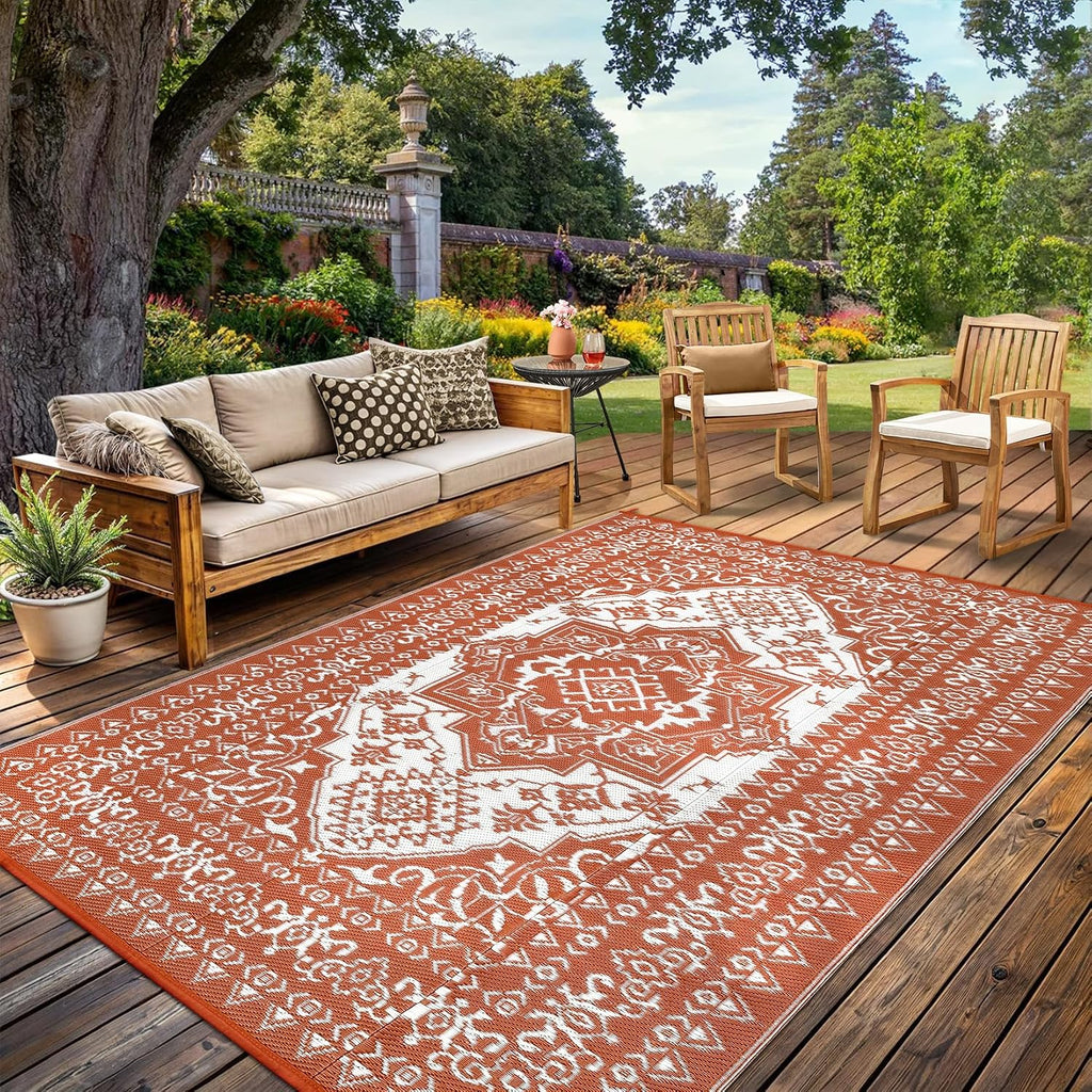 Reversible PP Straw Outdoor Patio Rug