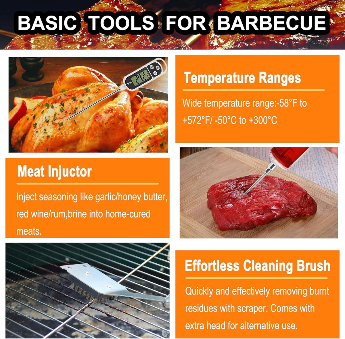 24PCS BBQ Grill Tools Set